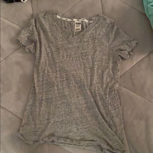 Pink VS Grey v neck tee